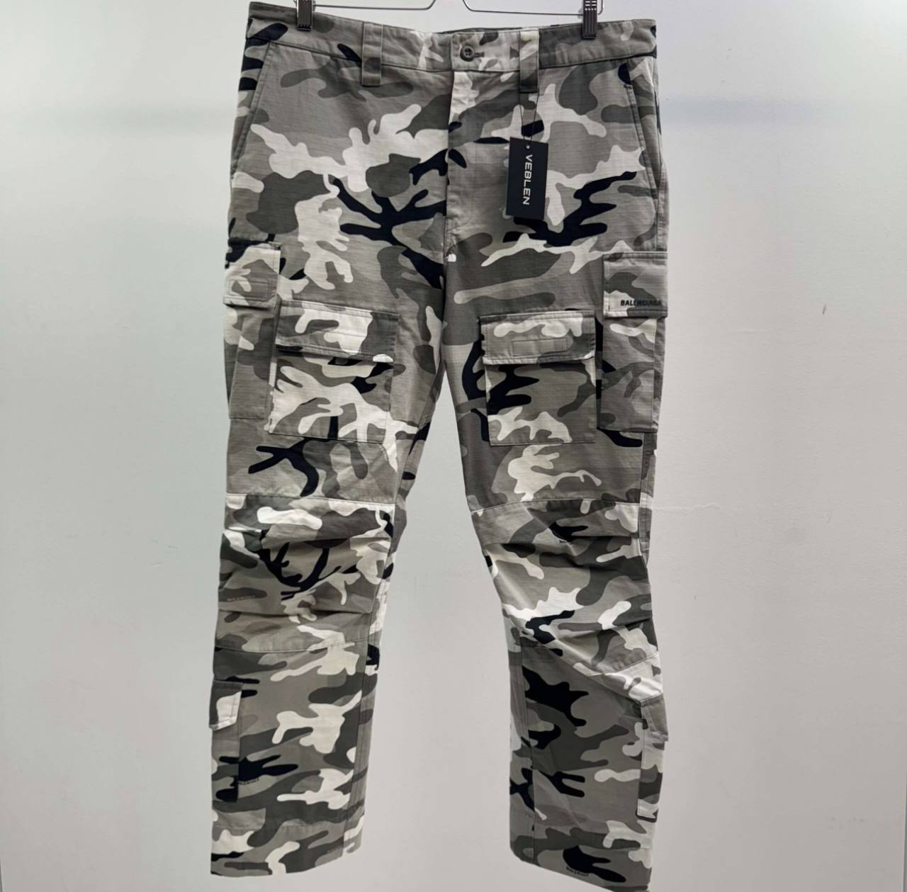 Balenciaga Ripstop Camo Cargo Pants