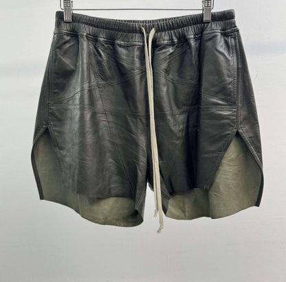 Rick Owens Leather Boxing Shorts
