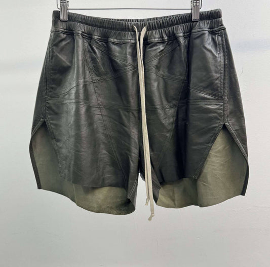 Rick Owens Leather Boxing Shorts