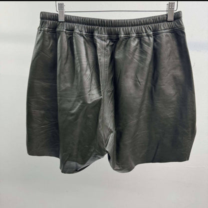Rick Owens Leather Boxing Shorts